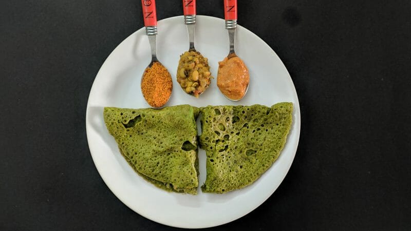 Palak Neer Dosa